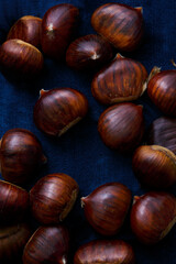 close up of chestnuts