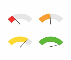 design about Gauge chart illustration