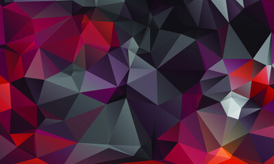 Abstract Color Polygon Background Design, Abstract Geometric Origami Style With Gradient