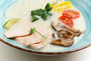 soup with coconut milk and vegetables