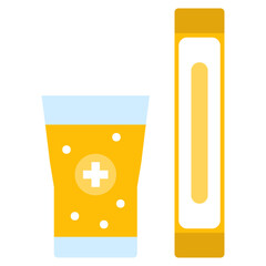 rehydration flat icon