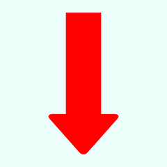 Red arrow icon vector