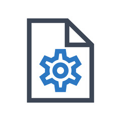 File settings icon vector graphic