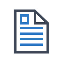 Document icon vector graphic
