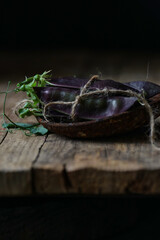 green peas on wooden