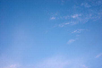 Blue sky  with tiny clouds. Beautiful photo background. wonderful texture.
