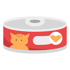 cat food flat icon