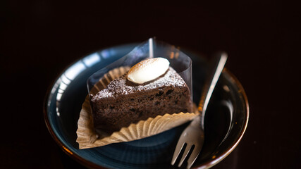 chocolate cake on a plate