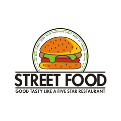 street food logo vector illustration - best for your business mascot brand