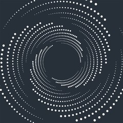 Abstract spiral space star background. Vector illustration.