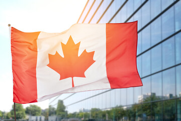 National flag of Canada outdoors