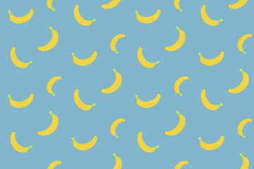 かわいいバナナのシームレスな壁紙のベクターグラフィック