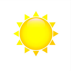 Sun icon vector illustration