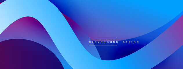 Abstract overlapping lines and circles geometric background with gradient colors