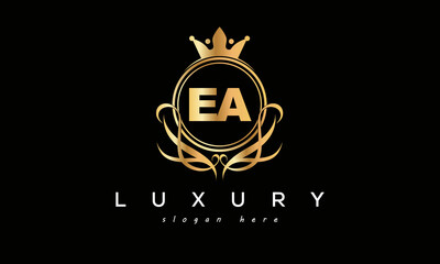 EA royal premium luxury logo with crown	