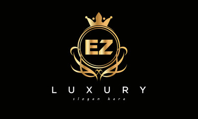 EZ royal premium luxury logo with crown	