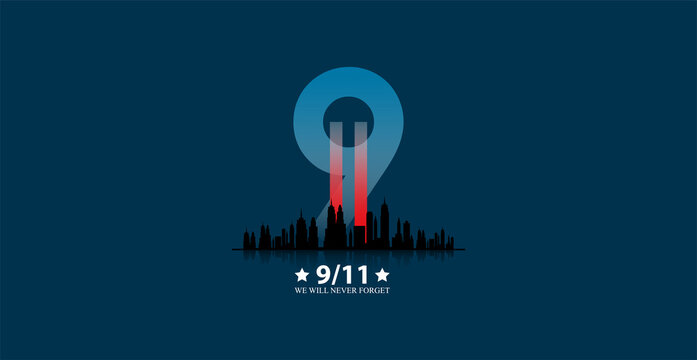 Patriot day USA. We will never forget. September 11