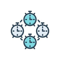 Color illustration icon for specify