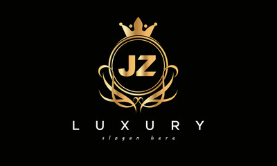 JZ royal premium luxury logo with crown	
