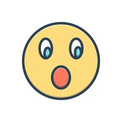 Color illustration icon for seemed