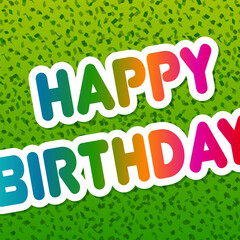 Happy Birthday Greeting Card.