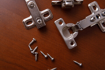 Close up furniture fitting for particle board