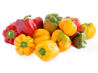 multicolor sweet peppers as tasty vegetables for salads ofr cooking meals