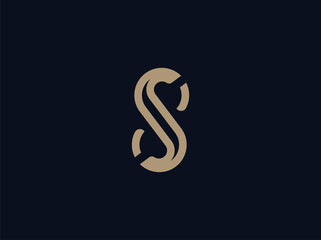 luxury letter S logo design template