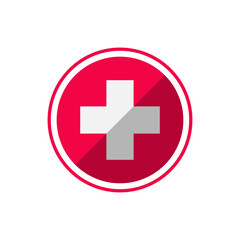 cross medical logo template vector icon