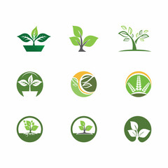 Leaf and Shutter Lens Aperture for Nature Photographer logo design inspiration