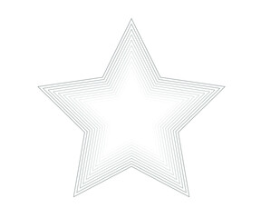 Star logo. Star lined icon, sign, symbol, Flat design, button, web. vector - illustration eps 10.