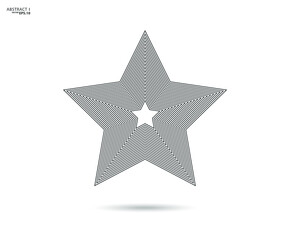 Star logo. Star lined icon, sign, symbol, Flat design, button, web. vector - illustration eps 10.