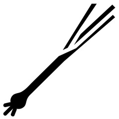 spring onion glyph icon