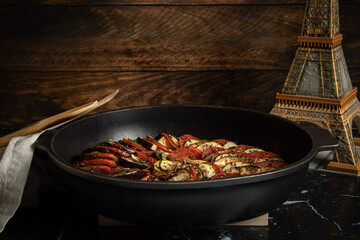 Exquisite traditional French dish ratatouille