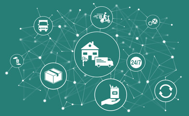 Concept of home delivery