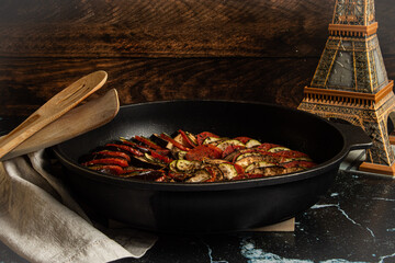 Exquisite traditional French dish ratatouille