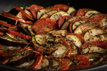 Exquisite traditional French dish ratatouille