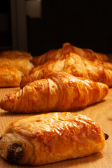 Pastelería, croissants 