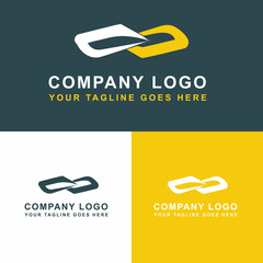 Simple logo design with color combination, for your company or business