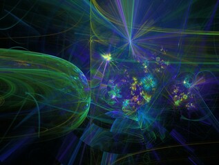 Imaginatory fractal background generated Image