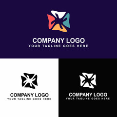 A simple logo design with various colors can be used for spa, beauty and cosmetic businesses