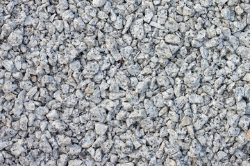 Top view of gravel or stone in construction site for background. 