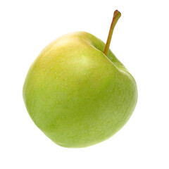 Green apples isolated on white background