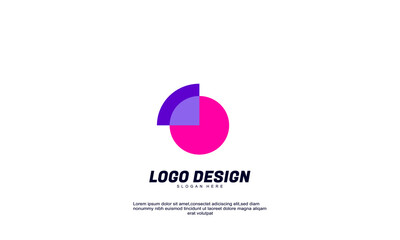 stock illustrator abstract creative idea circle for company corporate or business transparent color design template