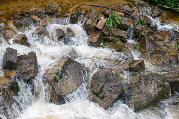 rocky water cascade