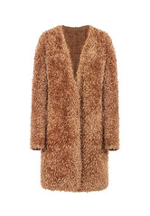 Brown fur coat