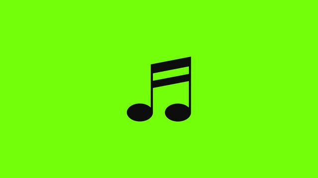 Double bar music note icon animation