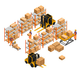 Warehouse Isometric Vector