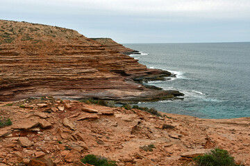 Pot Alley cliffs Kalbarri National Park Western Australia