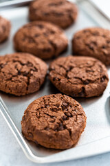 Double chocolate chip cookies